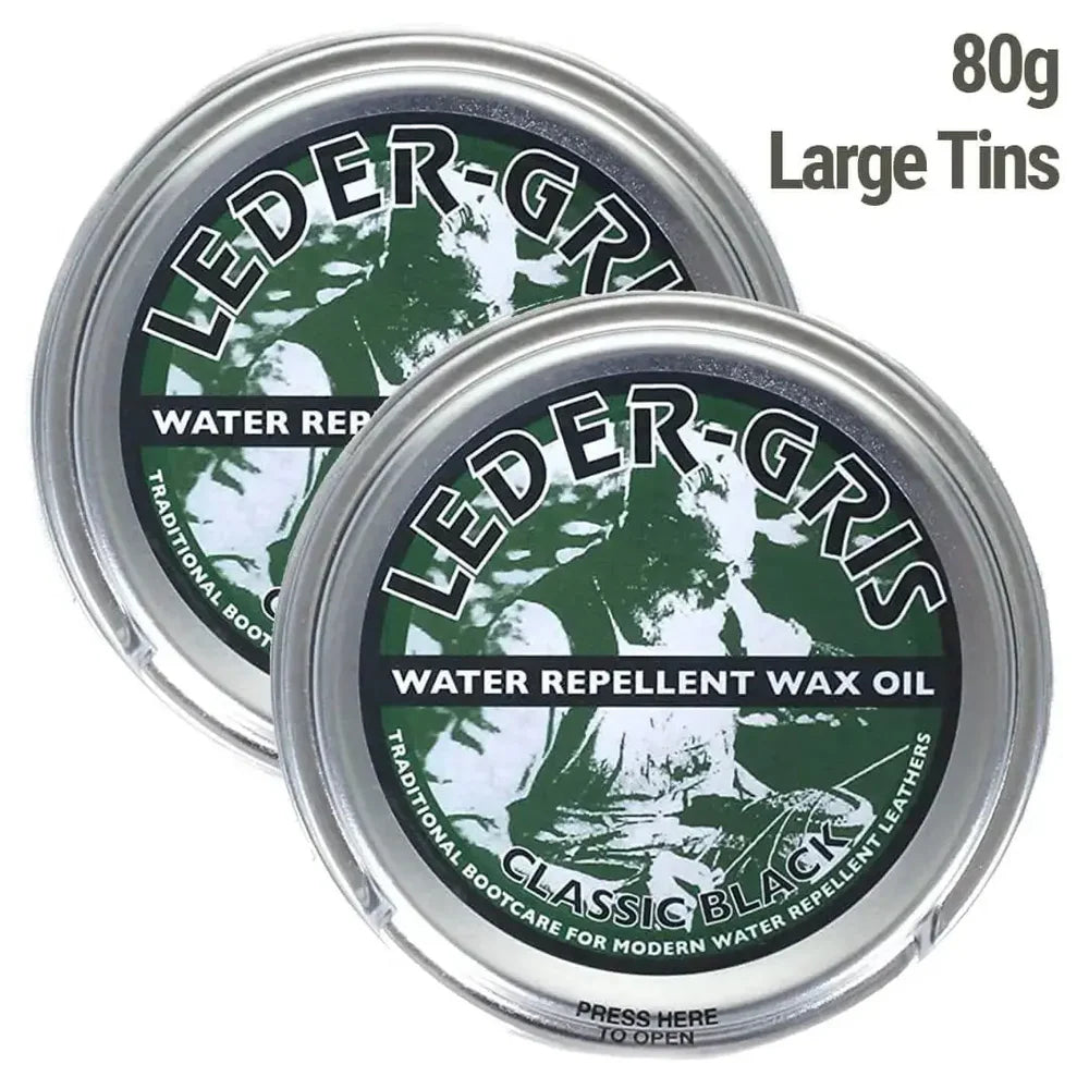 Altberg - leder gris water repellent wax oil classic black
